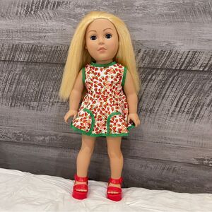 Madame Alexander Doll Company 18 in Blonde Hair Blue Eyes custom Made Dress 2009